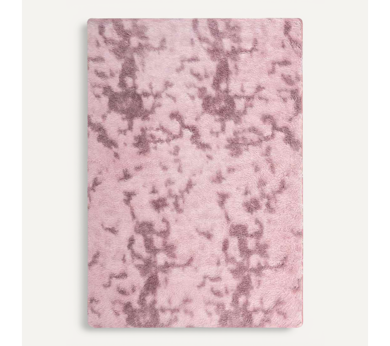 Tapis Shaggy À Poils Longs Navarra Rose Poudré 160x230 Cm