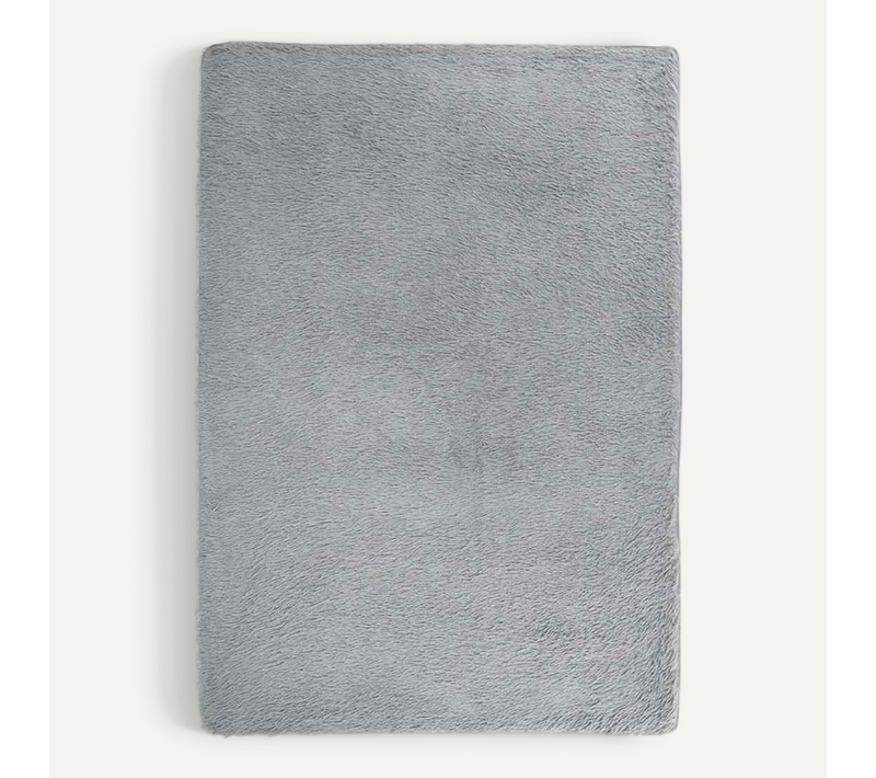 Tapis Shaggy À Poils Longs Navarra Gris Clair 160x230 Cm