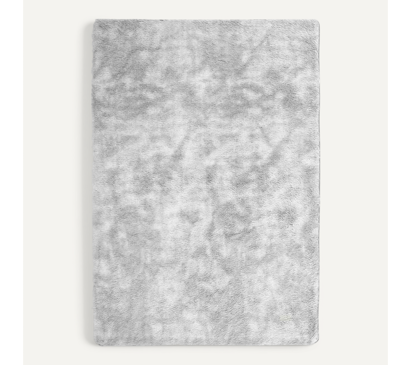 Tapis Shaggy À Poils Longs Navarra Gris Argenté 160x230 Cm