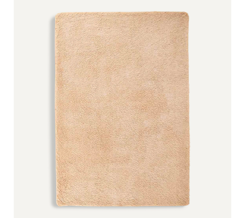 Tapis Shaggy À Poils Longs Navarra Beige 200x290 Cm Polyester