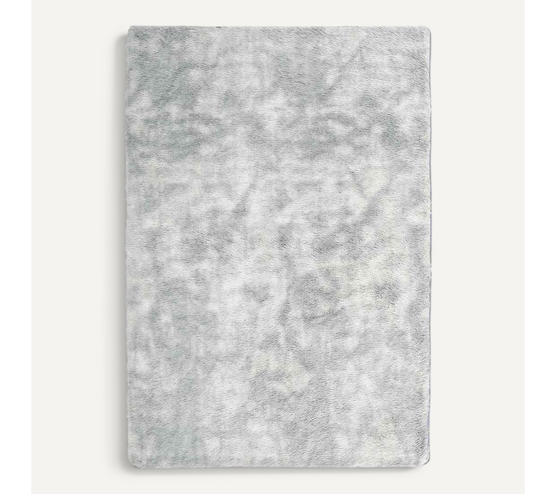 Tapis Shaggy À Poils Longs Navarra Gris Argenté 200x290 Cm