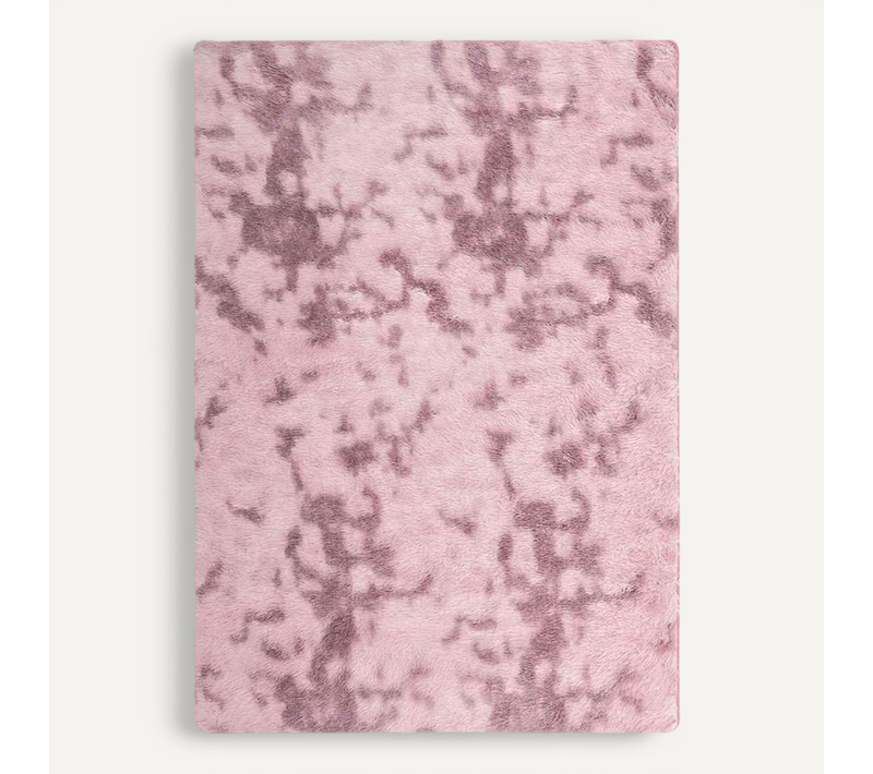 Tapis Shaggy à Poils Longs Navarra Rose Poudré 240x340 Cm