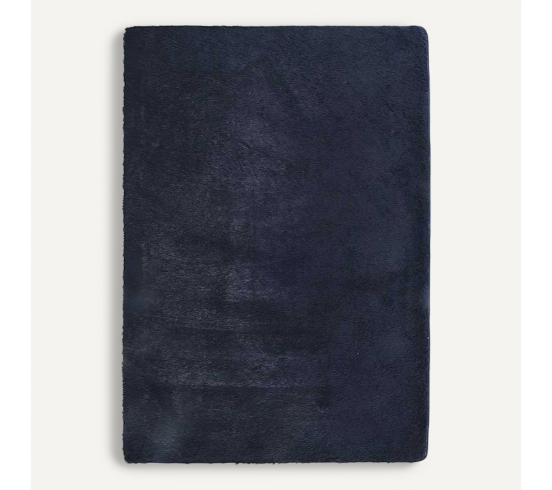 Tapis Shaggy À Poils Longs Navarra Bleu Marine 240x340 Cm