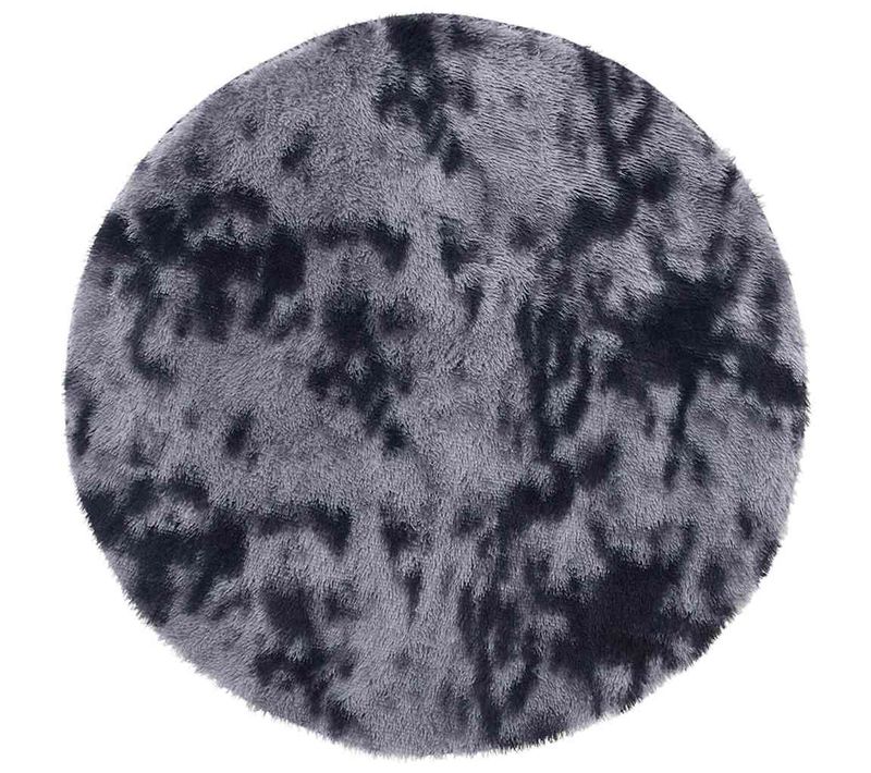Tapis Shaggy À Poils Longs Navarra Gris Foncé 100x100 Cm