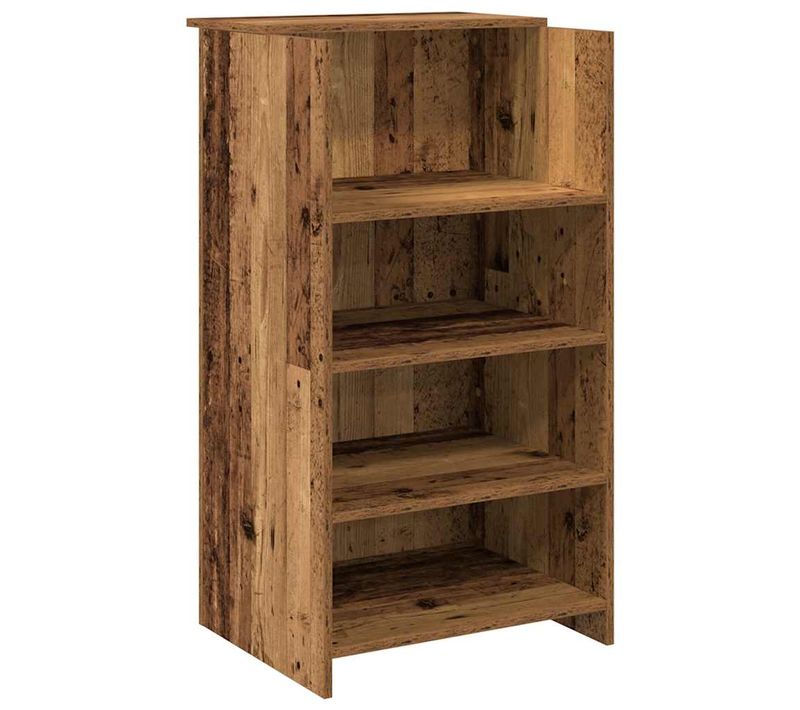 Bureau De Réception Vieux Bois 55x50x103,5 Cm Bois Contreplaqué Grand Espace De Stockage