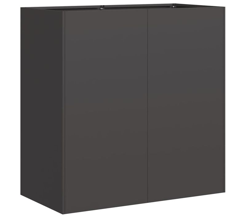Jardinière Noir 80x40x80 Cm Acier Laminé à Froid