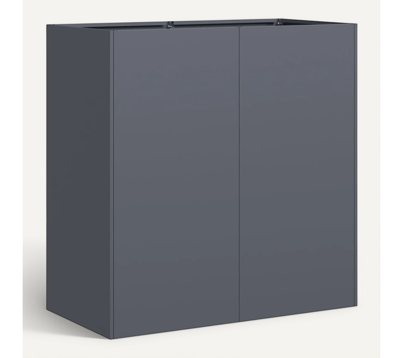Jardinière Anthracite 80x40x80 Cm Acier Laminé à Froid
