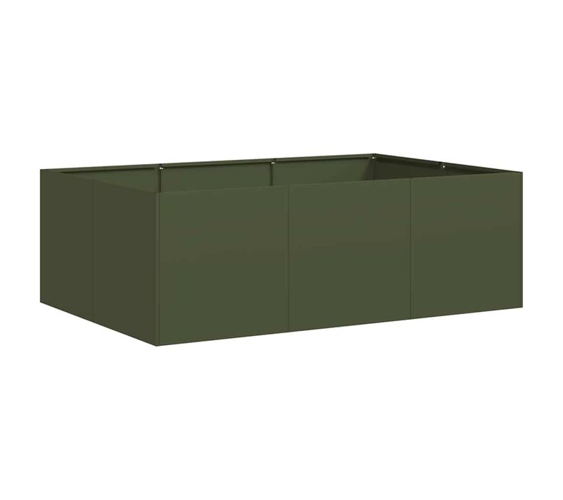 Jardinière Vert Olive 120x80x40 Cm Acier