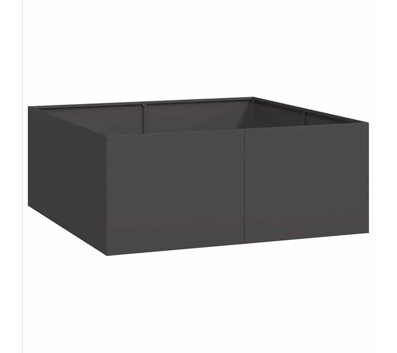 Jardinière Noir 100x100x40 Cm Acier
