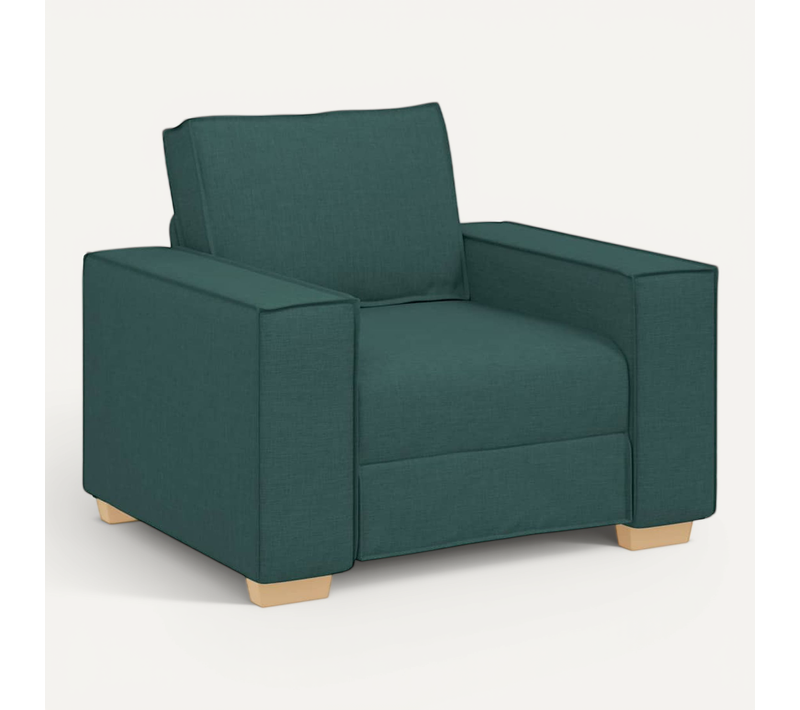 Fauteuil Vert Foncé 60 Cm Tissu