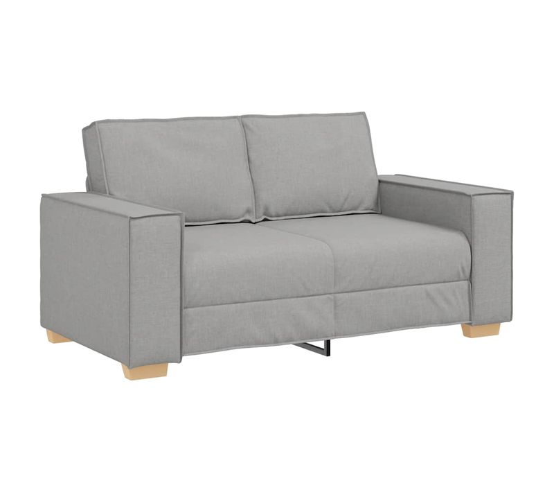 Canapé 2 Places Gris Nuage 120 Cm Tissu