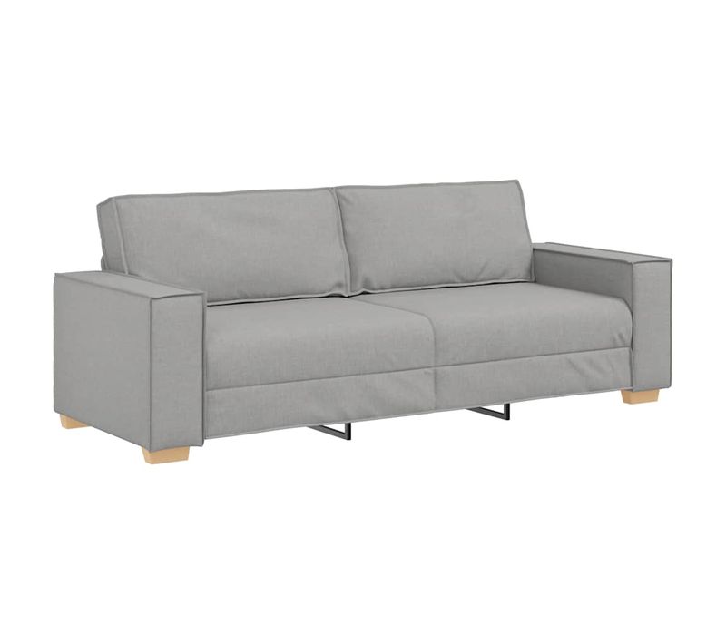 Canapé 3 Places Gris Nuage 180 Cm Tissu