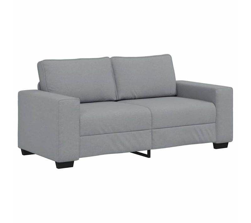 Canapé à 2 Places Gris Clair 180x77x82 Cm Tissu