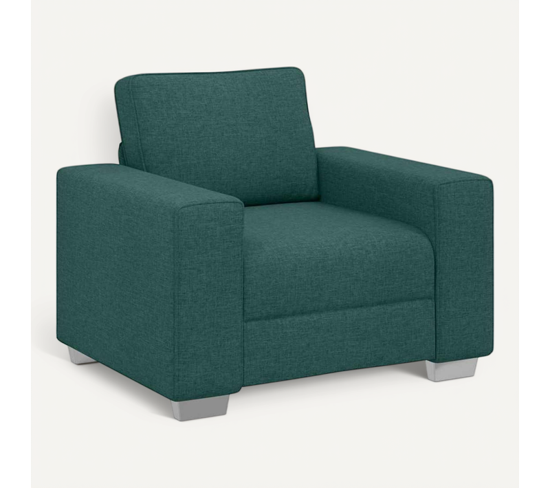 Fauteuil Avec Coussin Vert Foncé 100 X 77 X 82 Cm Tissu