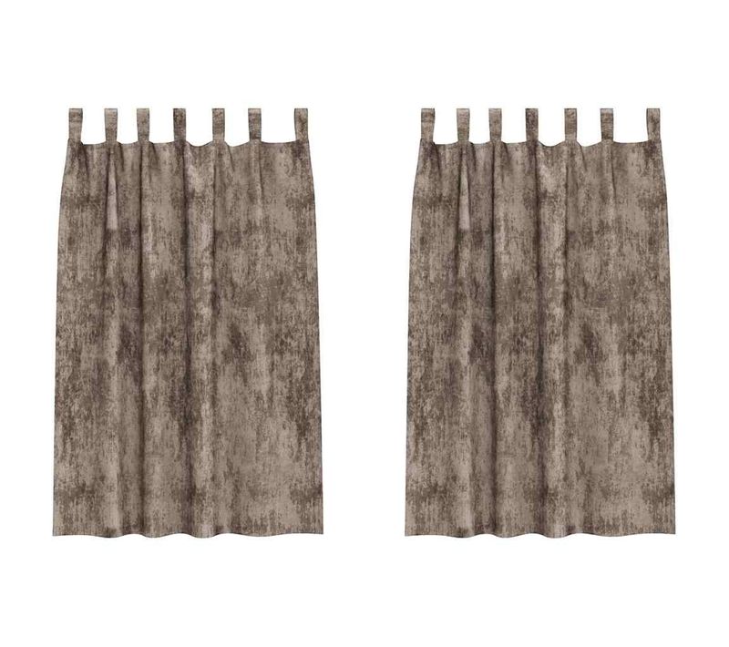 Rideaux En Velours 2 Pièces Cappuccino 175 X 140 Cm Velours
