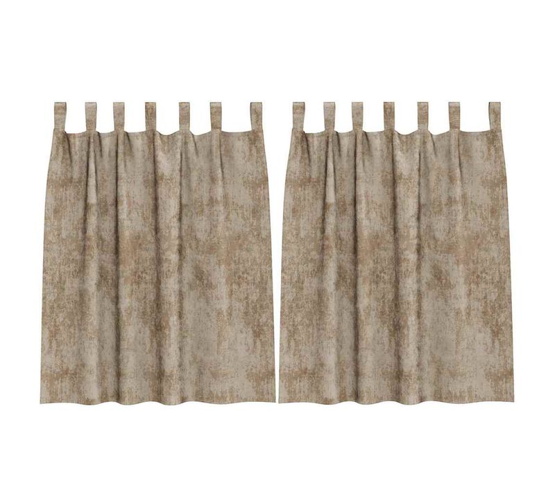Rideaux En Velours 2 Pièces Champagne 140 X 140 Cm Velours
