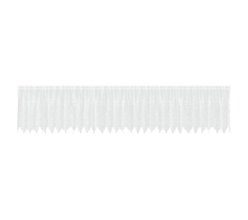 Rideau En Dentelle Avec Des Rideaux Blanc 100x750cm Polyester