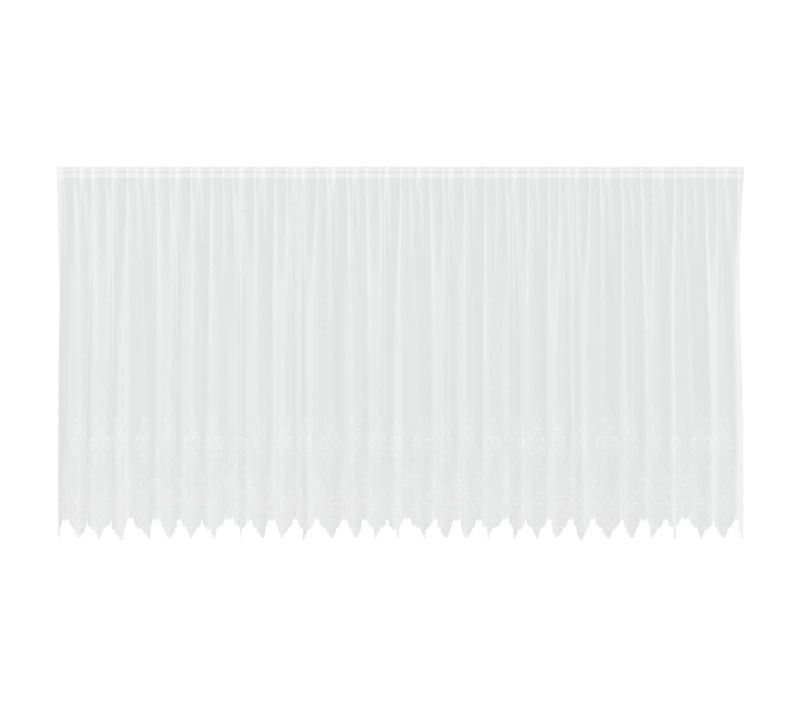 Rideau En Dentelle Avec Des Rideaux Blanc 240x750cm Polyester