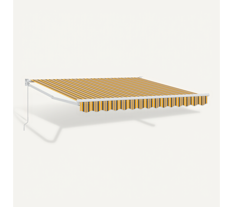 Store Manuel Rétractable Rayé Multicolore 350x250 Cm