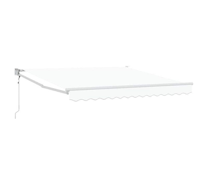 Auvent Rétractable Blanc 350 X 250 Cm Tissu