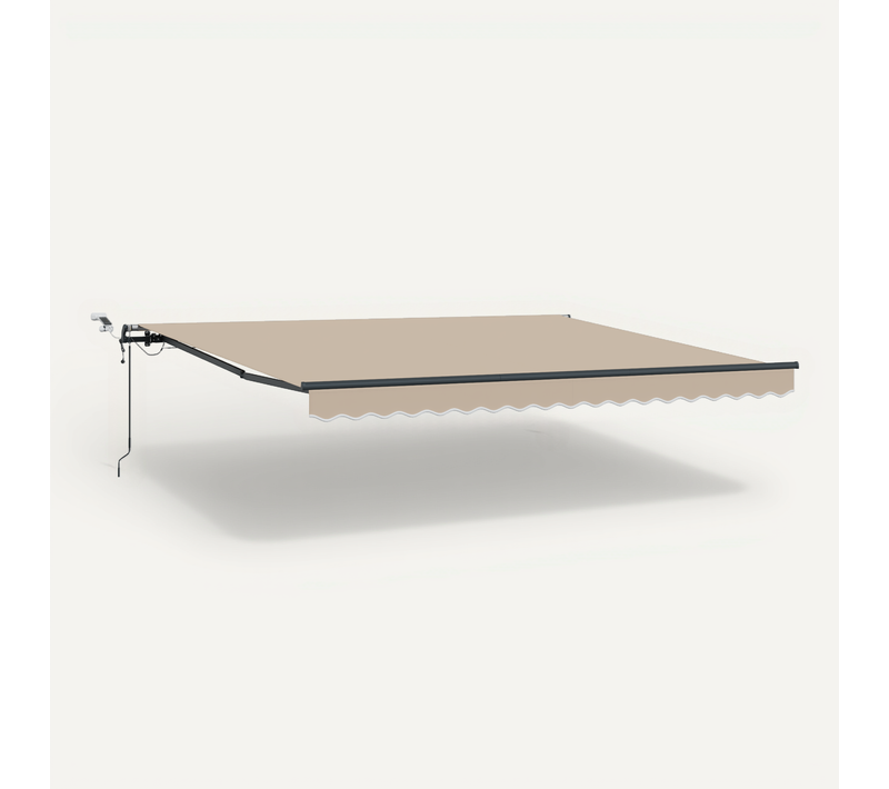 Store Rétractable Automatique Avec LED Beige 400x350 Cm