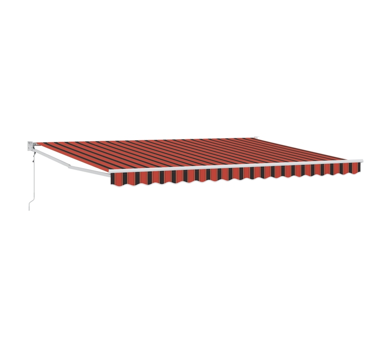 Store Rétractable Automatique Orange Et Marron 450x300 Cm