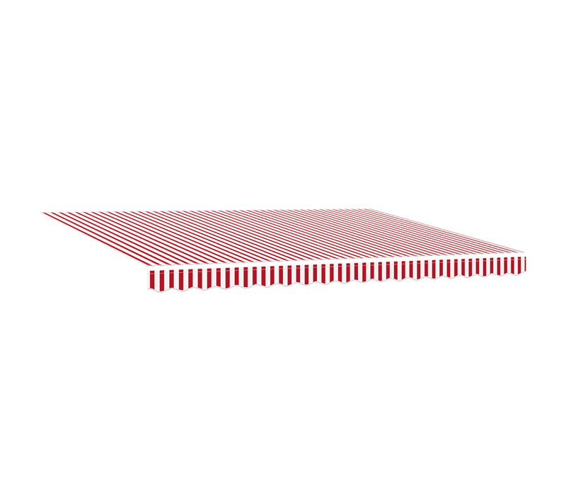 Store Manuel Rétractable Rayé Rouge Et Blanc 450x300 Cm