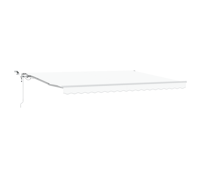 Store Rétractable Automatique Avec LED Blanc 450x350 Cm