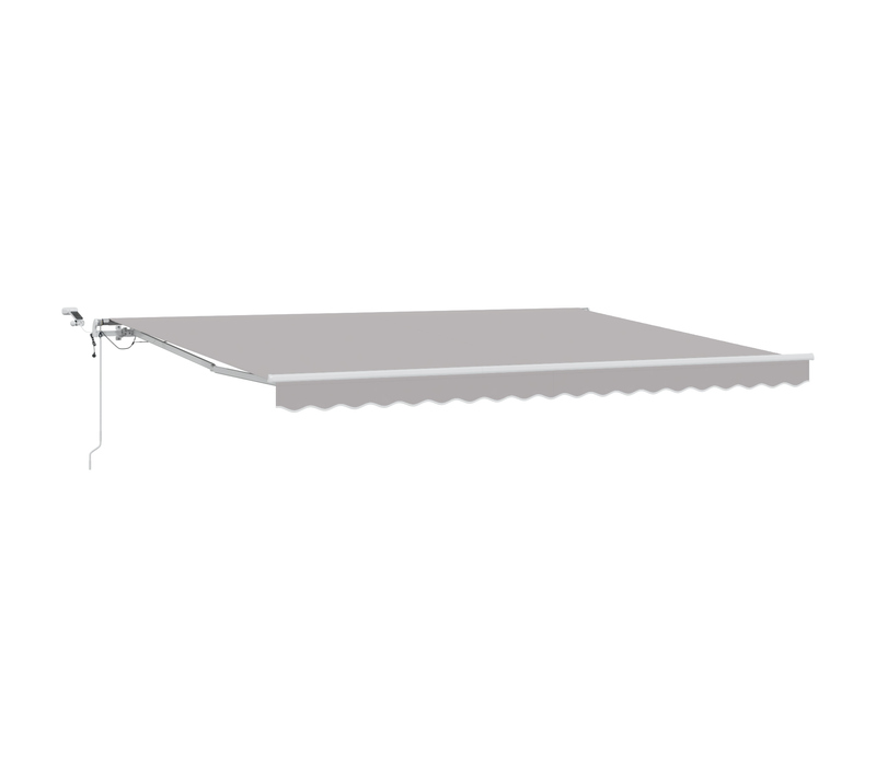 Store Rétractable Automatique  Avec LED Gris Clair 450x350 Cm