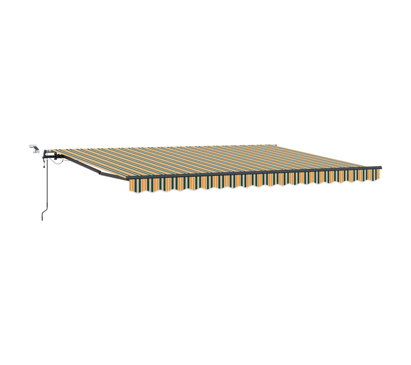 Store Rétractable Automatique Avec LED Vert Et Jaune 450x350 Cm