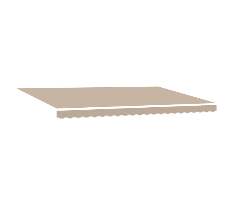 Auvent Manuel Rétractable  Beige 500x350 Cm