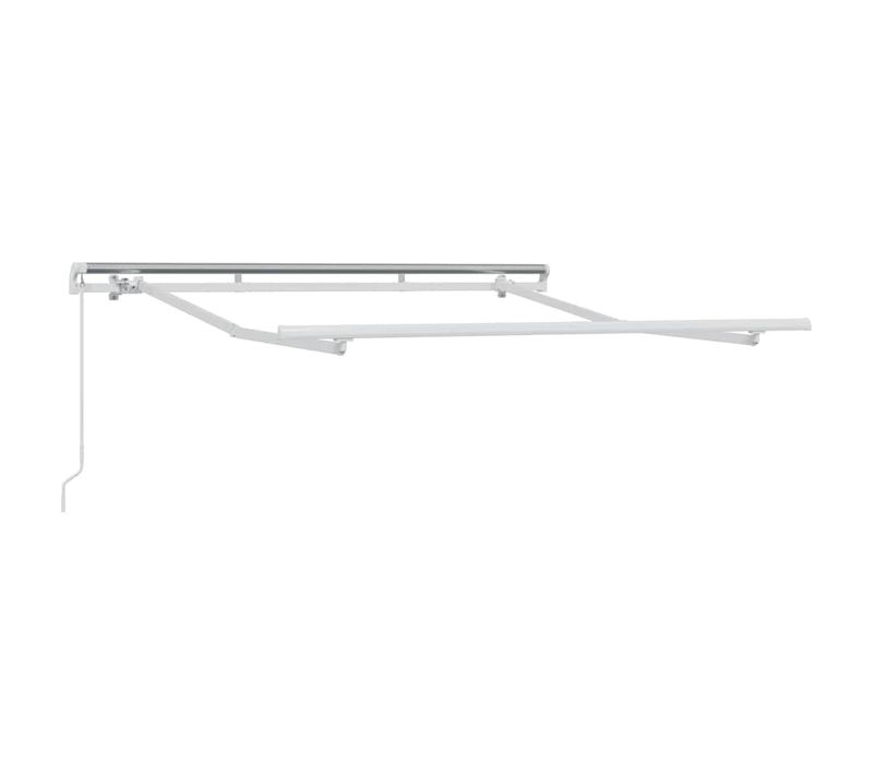 Cadre De Auvent Blanc 2.5 X 2 M Métal