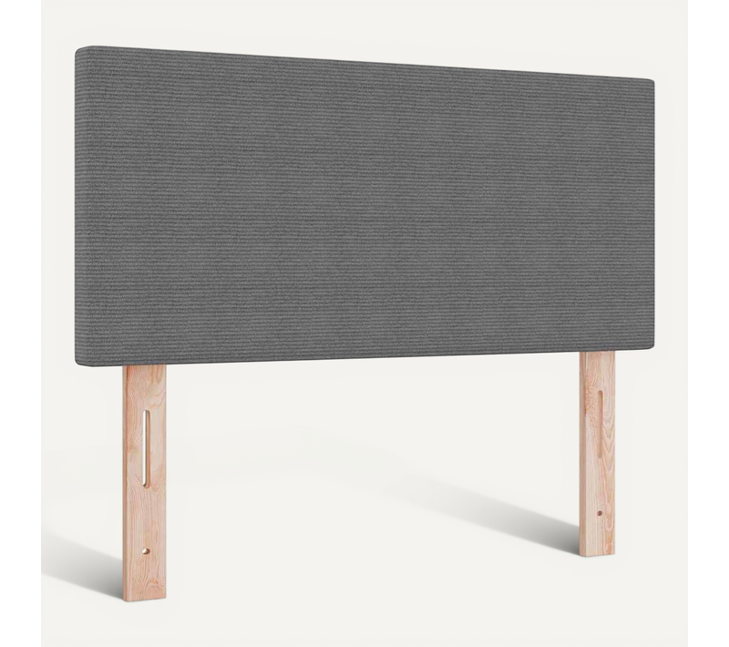 Tête De Lit Gris Clair 80 Cm Tissu En Velours Côtelé