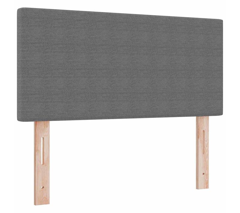 Tête De Lit Avec Tête De Lit Gris Clair 100 Cm Tissu Côtelé