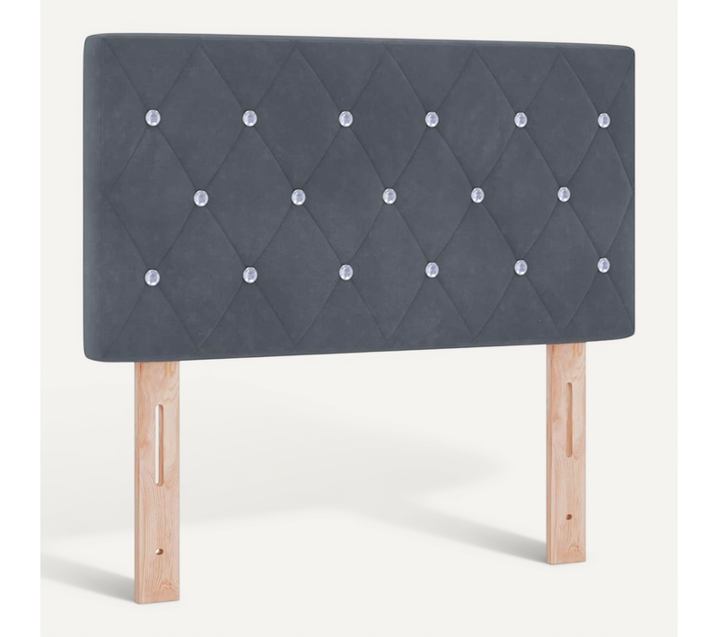 Tête De Lit Gris Foncé 80 Cm Velours
