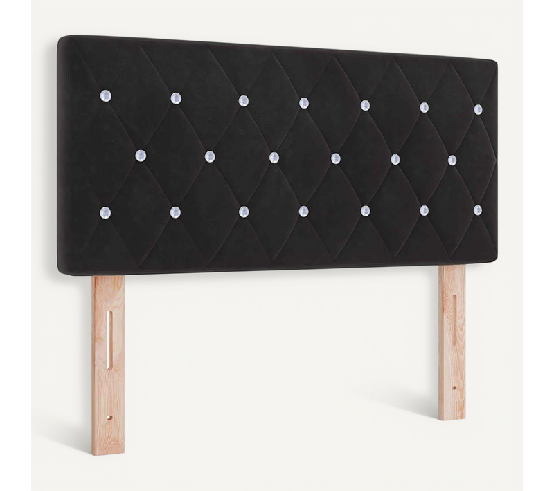 Tête De Lit Noir 100 Cm Velours