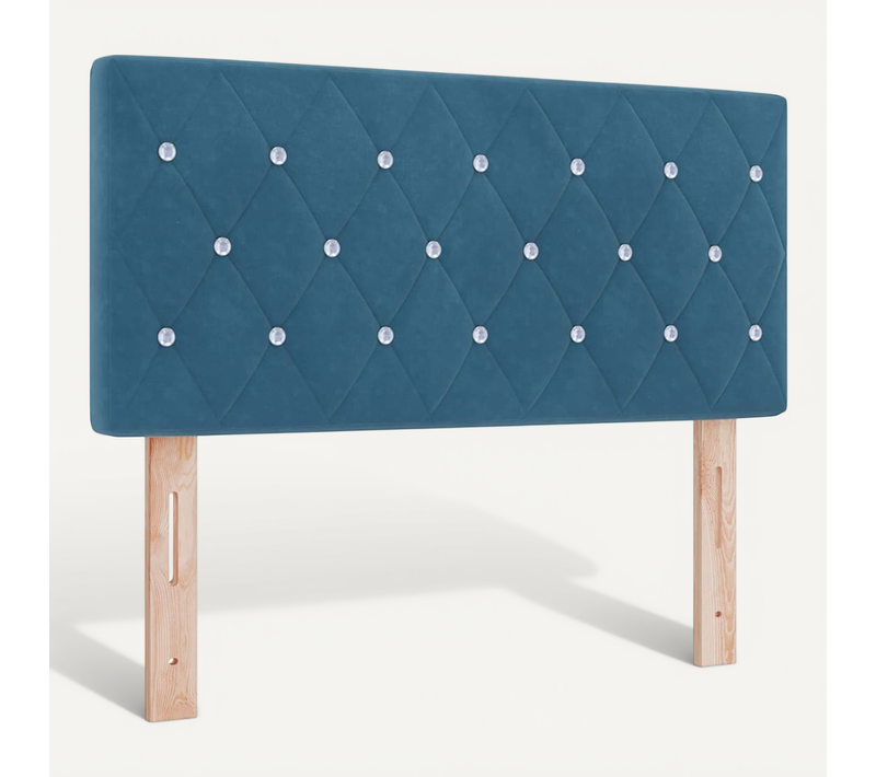 Tête De Lit Bleu Foncé 100 Cm Velours