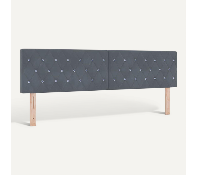 Tête De Lit Gris Foncé 180 Cm Velours