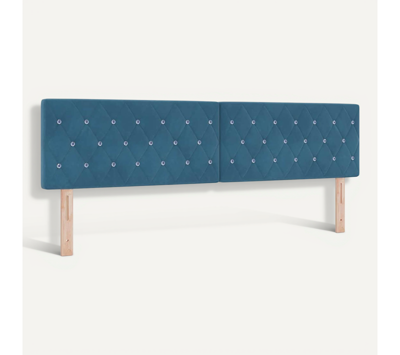 Tête De Lit Bleu Foncé 180 Cm Velours
