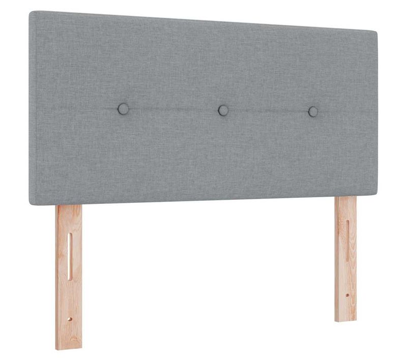 Tête De Lit Avec Tête De Lit Gris Clair 80 Cm Tissu