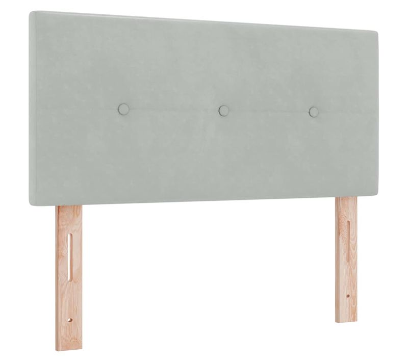 Tête De Lit Montage Mural Gris Clair 80 Cm Velours