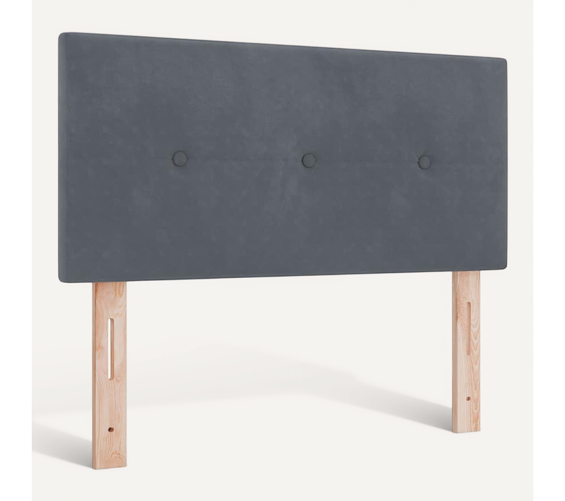 Tête De Lit Gris Foncé 80 Cm Velours
