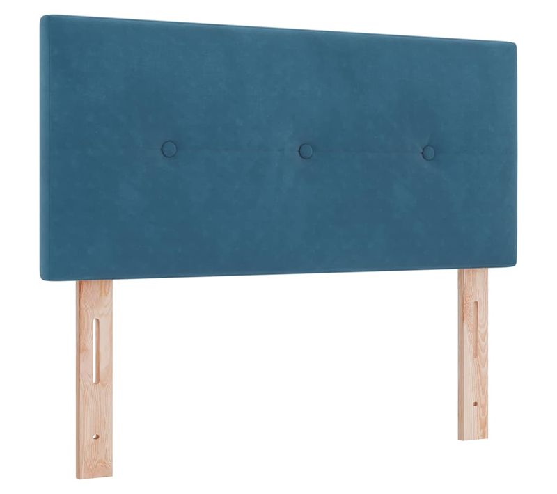Tête De Lit Montage Mural Bleu Foncé 80 Cm Velours
