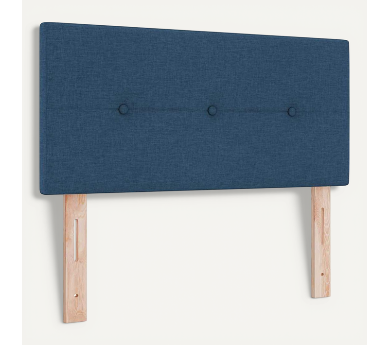 Tête De Lit Réglable En Hauteur Bleu 90 Cm Tissu