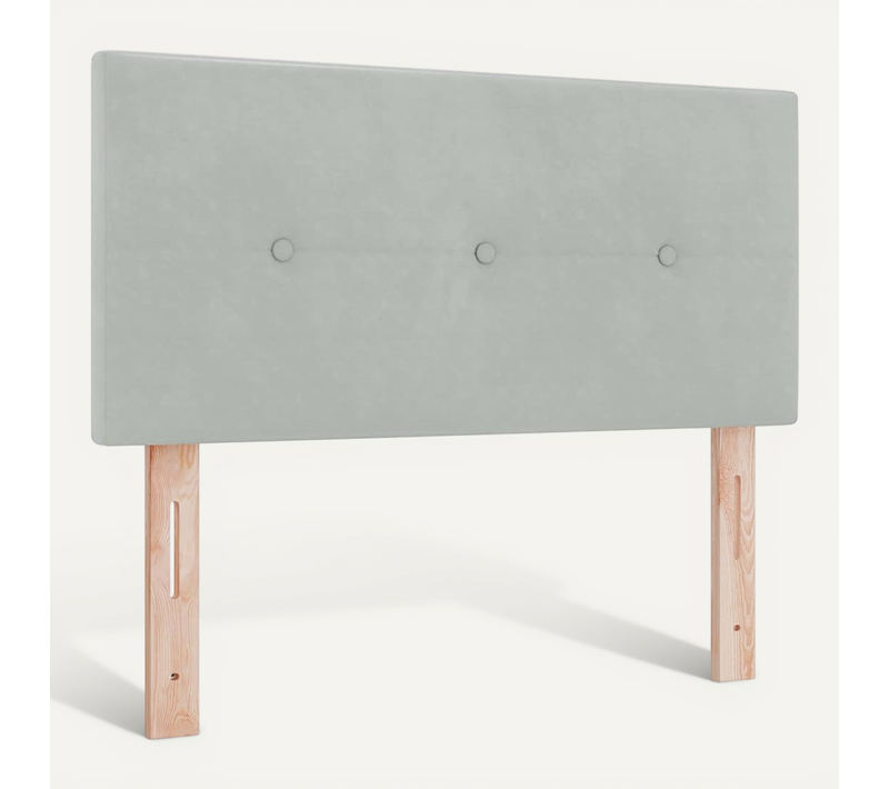 Tête De Lit Gris Clair 90 Cm Velours