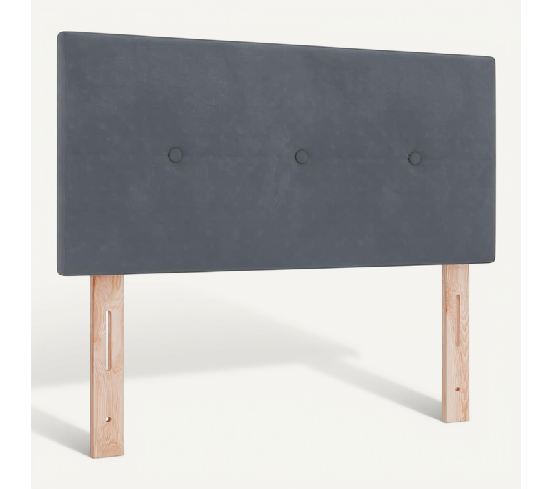 Tête De Lit Gris Foncé 90 Cm Velours