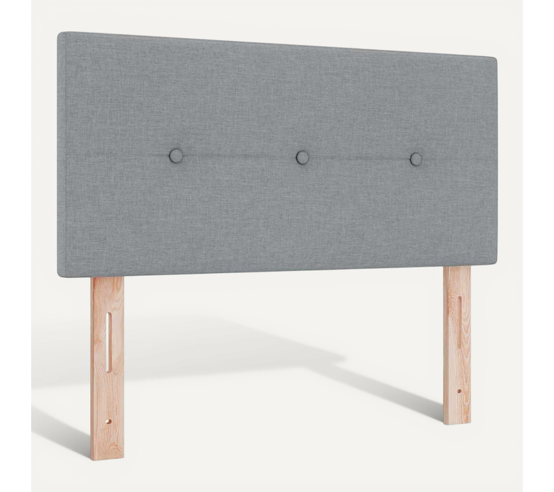 Tête De Lit Réglable En Hauteur Gris Clair 100 Cm Tissu