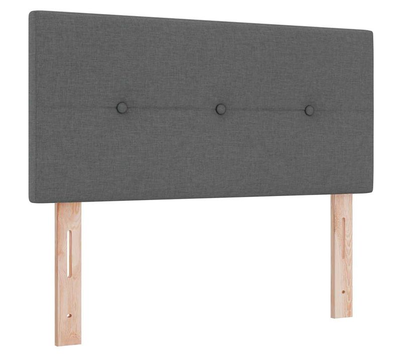 Tête De Lit Avec Tête De Lit Gris Foncé 100 Cm Tissu