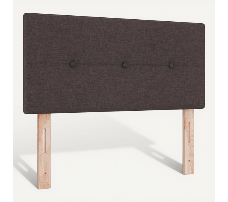 Tête De Lit Réglable En Hauteur Marron Foncé 100 Cm Tissu