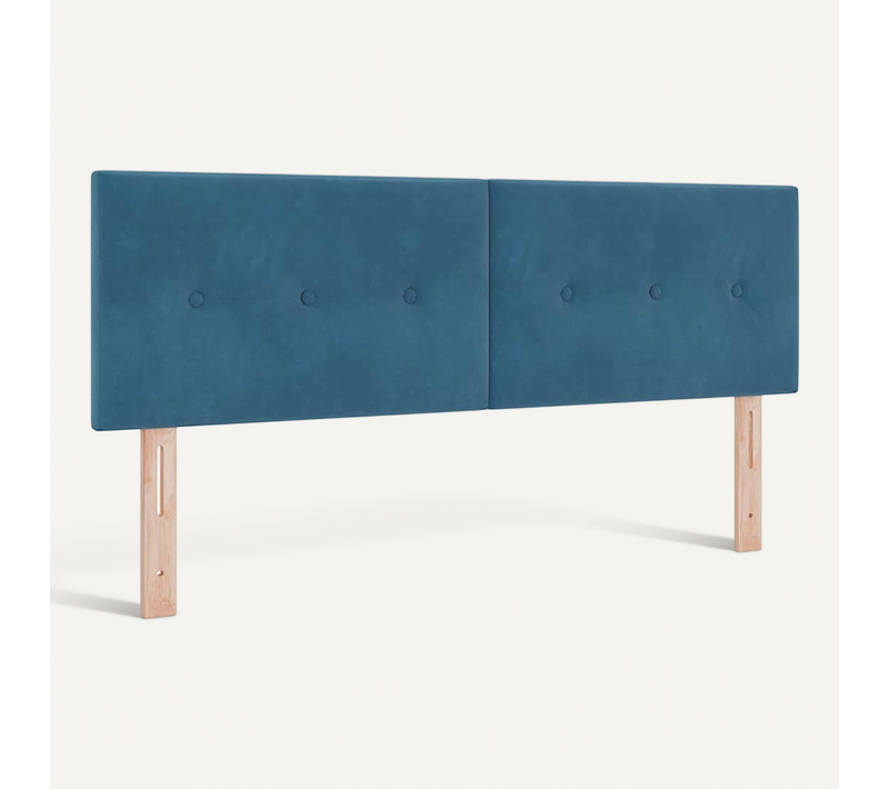 Tête De Lit Bleu Foncé 144 Cm Velours